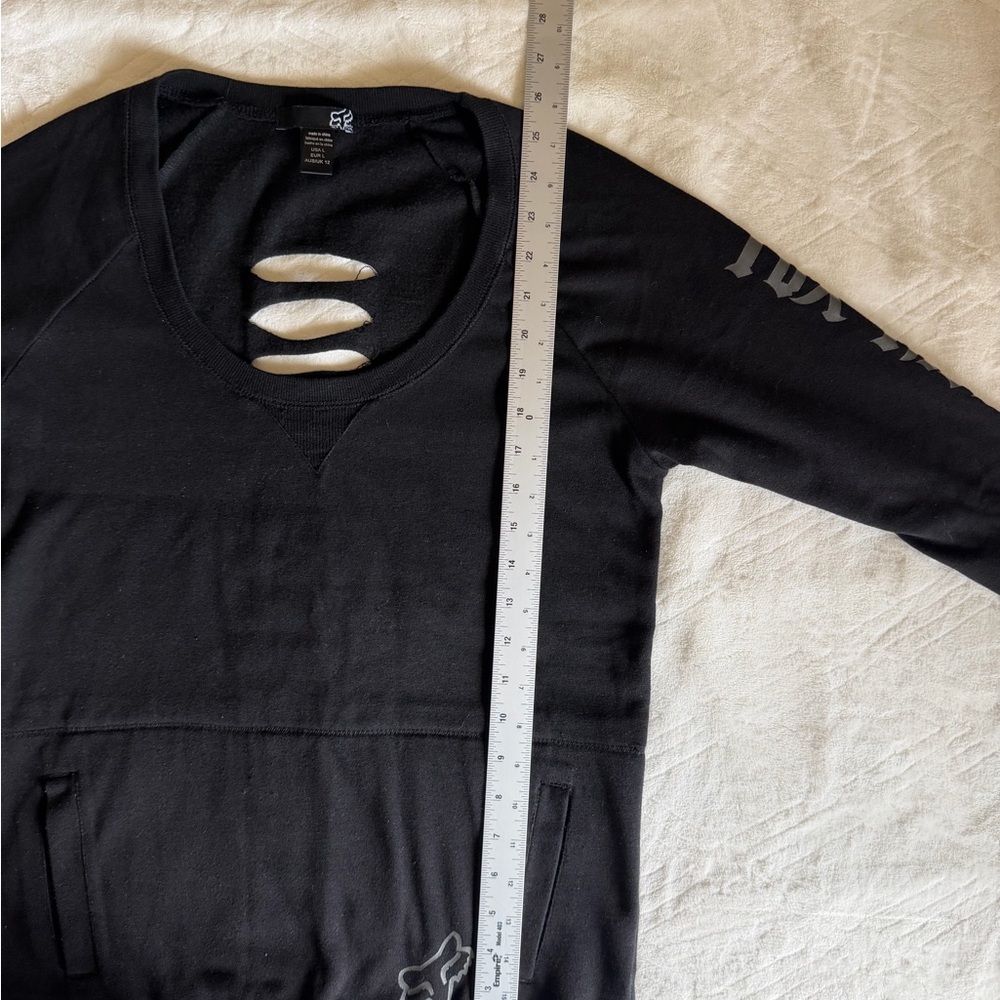Fox Racing Black Women's long sleeves top with cut out on back - Picture 8 of 8